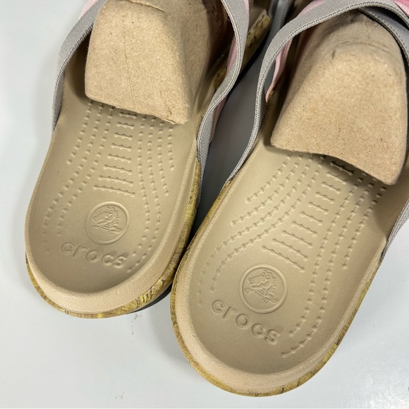 Crocs Edie Stretch Criss-Cross Strappy Slip On Slide Sandal 14966; Women’s Sz 10 - Picture 11 of 14